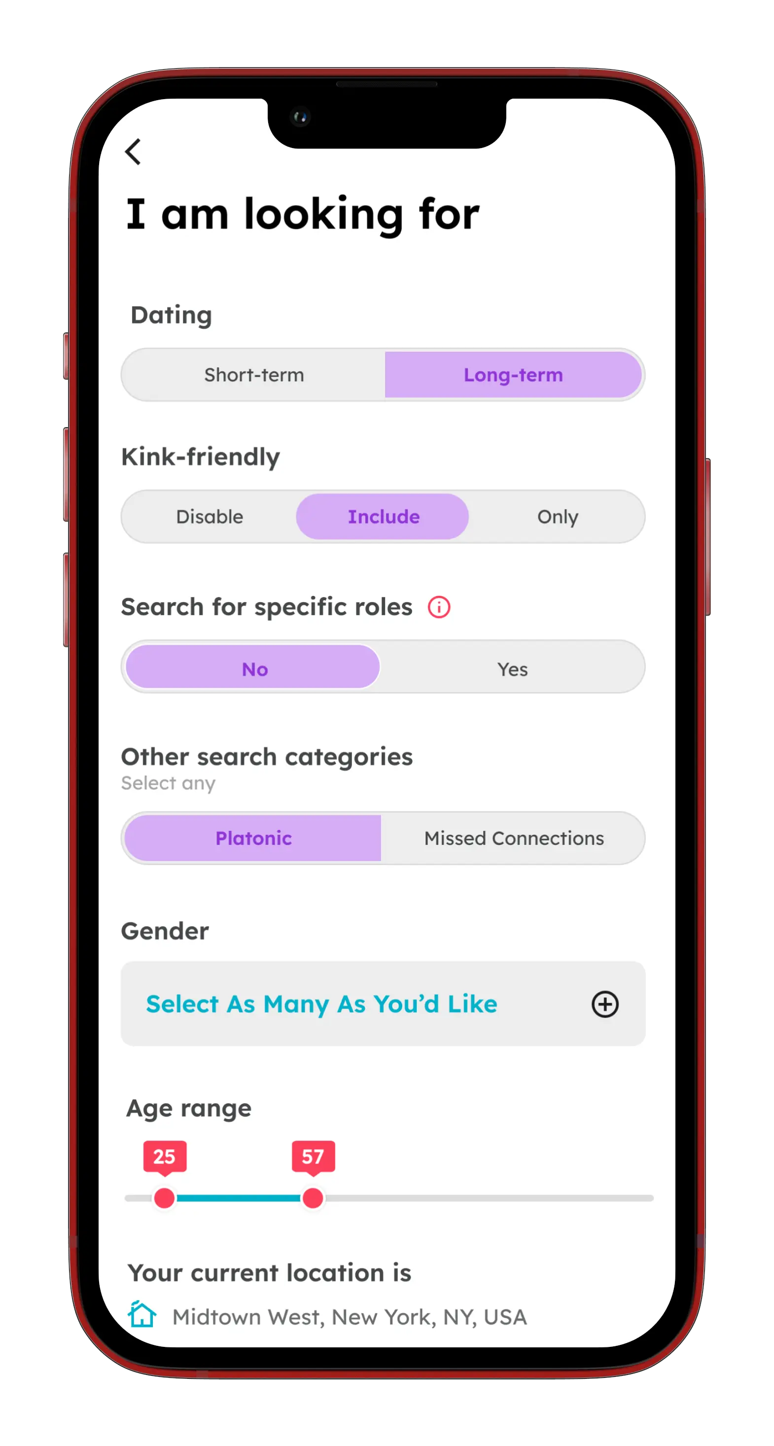 AseeksB app - set whose posts you will see